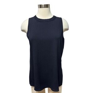 Vince Silk Sleeveless Tank Blouse Womens M Lightweight Shell Office Luxury NEW
